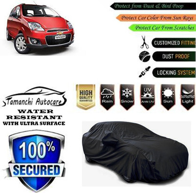 Tamanchi Autocare Car Cover For Chevrolet Spark(Black)