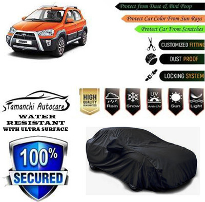 Tamanchi Autocare Car Cover For Toyota Etios Cross 1.4L GD(Black)