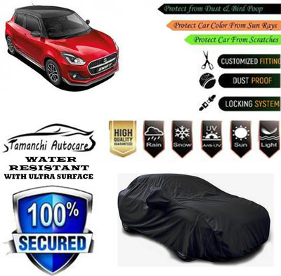 Tamanchi Autocare Car Cover For Maruti Suzuki Swift AMT ZXI Plus Petrol(Black)