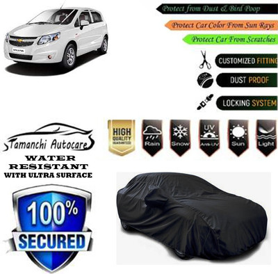 Tamanchi Autocare Car Cover For Chevrolet Sail Hatchback(Black)