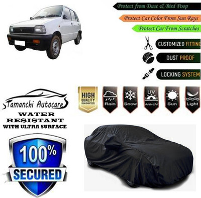 Tamanchi Autocare Car Cover For Maruti Suzuki 800 DX 5 Speed(Black)