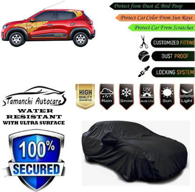 Tamanchi Autocare Car Cover For Renault Kwid IRON MAN 1.0 MT(Black)