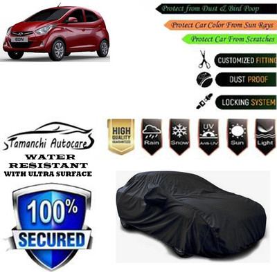 Tamanchi Autocare Car Cover For Hyundai EON 1.0 Magna Plus Option O(Black)