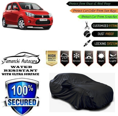 Tamanchi Autocare Car Cover For Maruti Suzuki Celerio VXi AMT Petrol(Black)