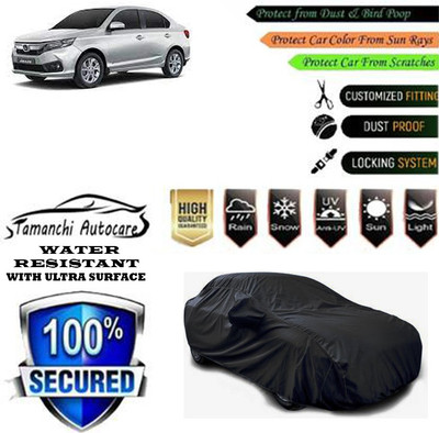 Tamanchi Autocare Car Cover For Honda Amaze V CVT Petrol(Black)