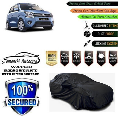 Tamanchi Autocare Car Cover For Maruti Suzuki Wagon R CNG LXI Opt(Black)