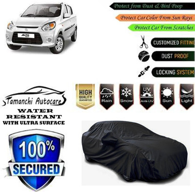Tamanchi Autocare Car Cover For Maruti Suzuki Alto 800 STD Petrol(Black)