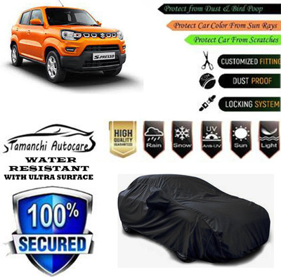 Tamanchi Autocare Car Cover For Maruti Suzuki S-Presso(Black)