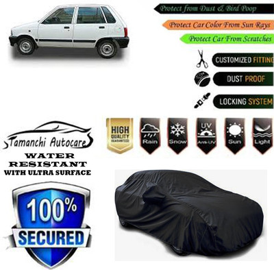 Tamanchi Autocare Car Cover For Maruti Suzuki 800 EX 5 Speed(Black)