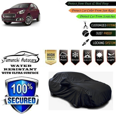 Tamanchi Autocare Car Cover For Fiat Punto EVO 1.2 Active(Black)