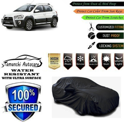 Tamanchi Autocare Car Cover For Toyota Etios Cross 1.4L GD Diesel(Black)