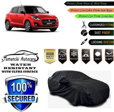 Tamanchi Autocare Car Cover For Maruti Suzuki Swift LXI(Black)