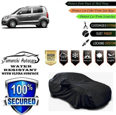 Tamanchi Autocare Car Cover For Maruti Suzuki Wagon R VXI Opt Petrol(Black)