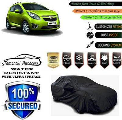 Tamanchi Autocare Car Cover For Chevrolet Beat(Black)