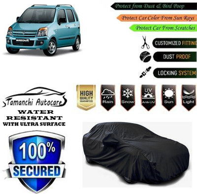 Tamanchi Autocare Car Cover For Maruti Suzuki WagonR(Black)