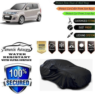 Tamanchi Autocare Car Cover For Maruti Suzuki WagonR Stingray(Black)
