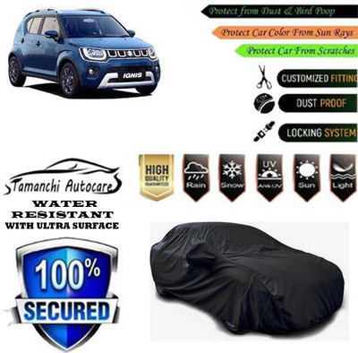 Tamanchi Autocare Car Cover For Maruti Suzuki Ignis 1.2 Alpha Petrol(Black)