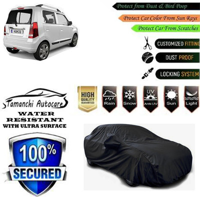 Tamanchi Autocare Car Cover For Maruti Suzuki Wagon R ZXI 1.2 Petrol(Black)