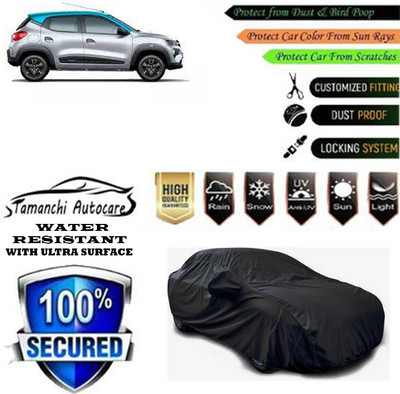 Tamanchi Autocare Car Cover For Renault Kwid 1.0 RXT AMT Petrol(Black)