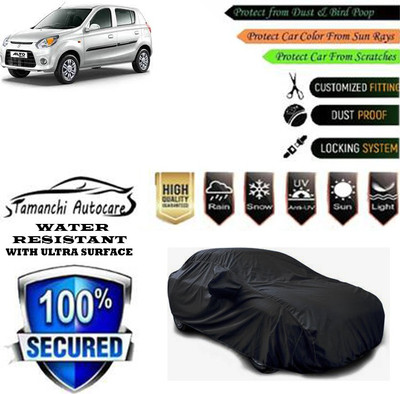 Tamanchi Autocare Car Cover For Maruti Suzuki Alto 800 CNG LXI Optional(Black)