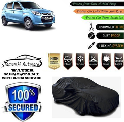 Tamanchi Autocare Car Cover For Maruti Suzuki Alto 800 VXI(Black)