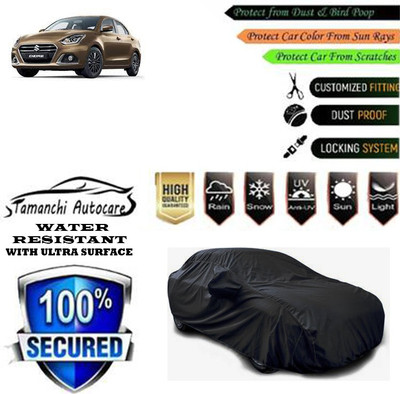 Tamanchi Autocare Car Cover For Maruti Suzuki Swift Dzire AMT ZDI Diesel(Black)