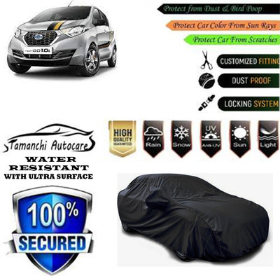Tamanchi Autocare Car Cover For Datsun Redi GO Gold 1.0(Black)