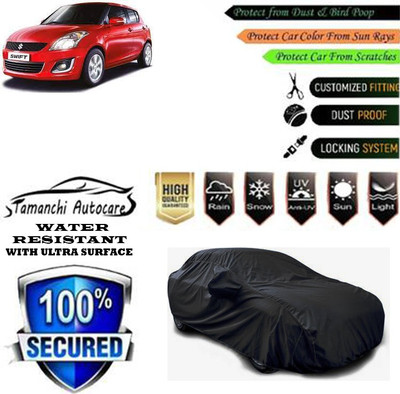 Tamanchi Autocare Car Cover For Maruti Suzuki Swift VXI Optional(Black)