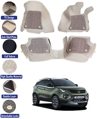 RKPSP Leatherite 7D Mat For  Tata Nexon(Beige)