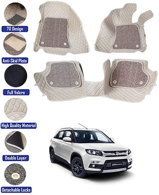 RKPSP Leatherite 7D Mat For  Maruti Suzuki Vitara Brezza(Beige)