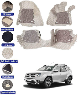MATIES Leatherite 7D Mat For  Renault Duster(Beige)