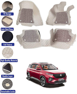 RKPSP Leatherite 7D Mat For  MG Hector Plus(Beige)