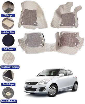 RKPSP Leatherite 7D Mat For  Maruti Suzuki Swift(Beige)