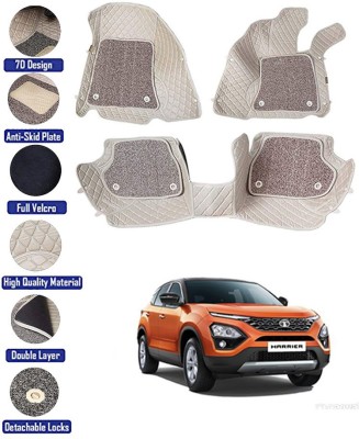 MATIES Leatherite 7D Mat For  Tata Harrier(Beige)