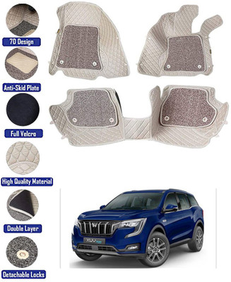 MATIES Leatherite 7D Mat For  Mahindra XUV(Beige)