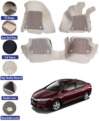 RKPSP Leatherite 7D Mat For  Honda City i-Dtec(Beige)