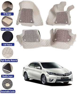 RKPSP Leatherite 7D Mat For  Toyota Altis(Beige)