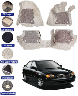 MATIES Leatherite 7D Mat For  Maruti Suzuki Baleno(Beige)