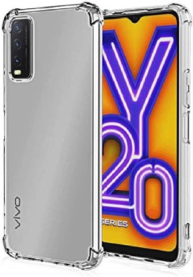 COVERNEW Back Cover for Vivo Y20i(Transparent, Grip Case, Pack of: 1)