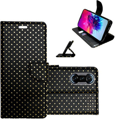 Realgo Flip Cover for Poco F3 GT(Black, Pack of: 1)