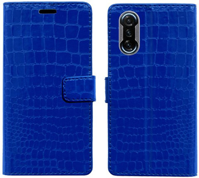 Realgo Flip Cover for Poco F3 GT(Blue, Pack of: 1)