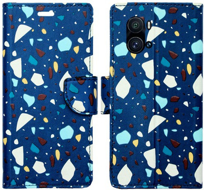 Realgo Flip Cover for iQOO 9 Pro 5G(Blue, Pack of: 1)