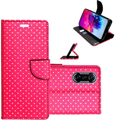 Realgo Flip Cover for Poco F3 GT(Pink, Pack of: 1)