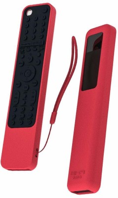 Oboe Pouch for Sony Smart Tv Voice Remote RMF-TX600U RMF-TX500E Full Wrap Remote Cover with Loop(Red, Silicon, Pack of: 1)