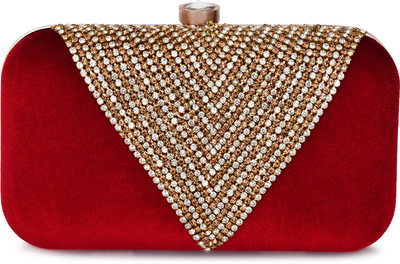 FOR THE BEAUTIFUL YOU Party, Casual Red  Clutch
