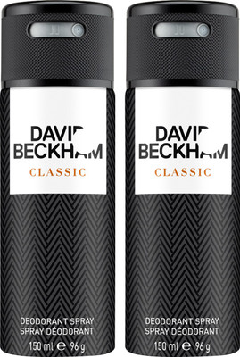 DAVID BECKHAM Classic Deodorant Spray 150ml (Pack of 2) Deodorant Spray  -  For Men(300 ml, Pack of 2)