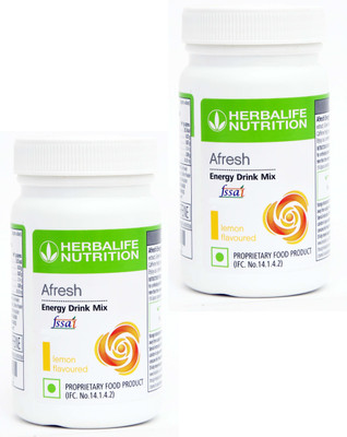Herbalife Nutrition Herbalife Afresh Energy Drink Mix Lemon Flavor ( 2 pcs ) Energy Drink(2x50 g, Afresh Lemon - 100 gm Flavored)
