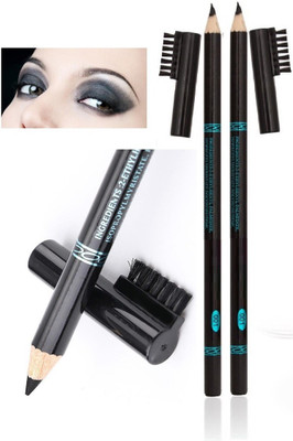 THTC New Smudge Proof or Water Proof Black Eyebrow Definer Pencil(BLACK)