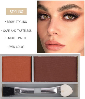 REIMICHI Best Dual Eyebrow Powder Cake Cream Palette Eyebrow Make Up Palette 3.6 g(MULTI COLOR)