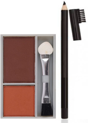 YAWI new long lasting water proof eye brow pencil with eye brow powder 3.6 g(BROWN, BLACK)